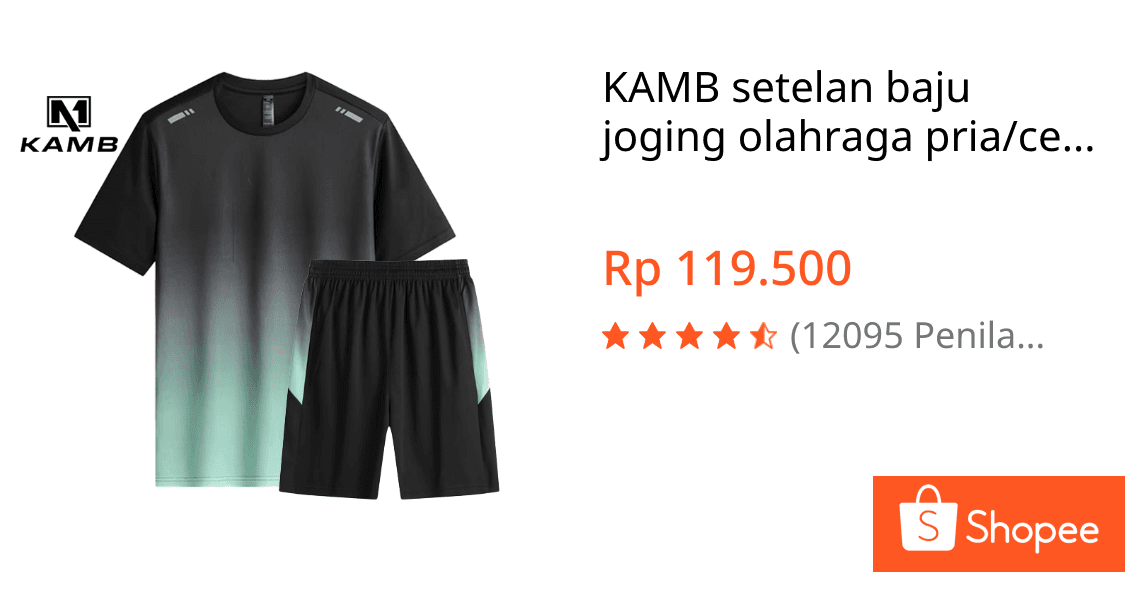 KAMB Setelan Olahraga Pria Dry Fit: Nyaman, Stylish, Bikin Semangat!