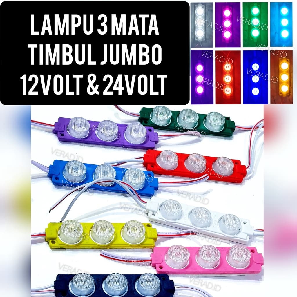 Modul LED 3 Mata: Bikin Kendaraan & Neon Box Kamu Makin Berkilau!