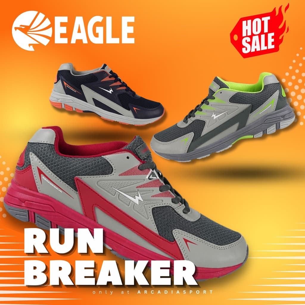 Review Sepatu Eagle Run Breaker: Lari Nyaman, Kantong Aman!