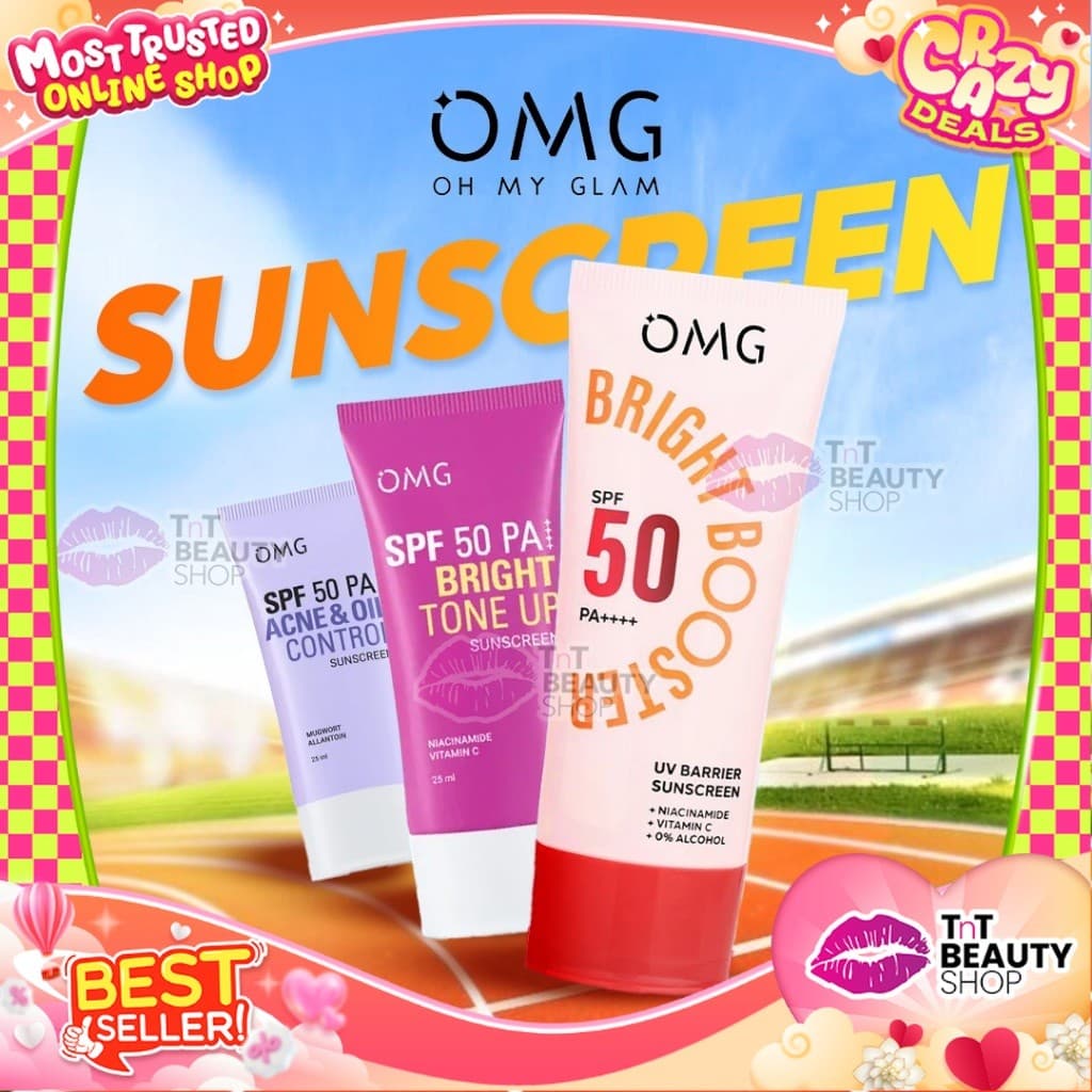 Review OMG Oh My Glow Sunscreen SPF 50 PA++++: Cerah & Terlindungi!