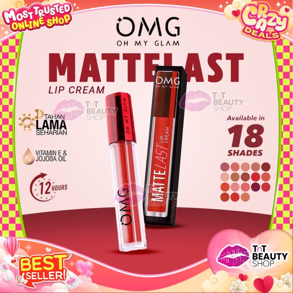 Review OMG Oh My Glam Matte Kiss: Bibir Cetar, Dompet Aman