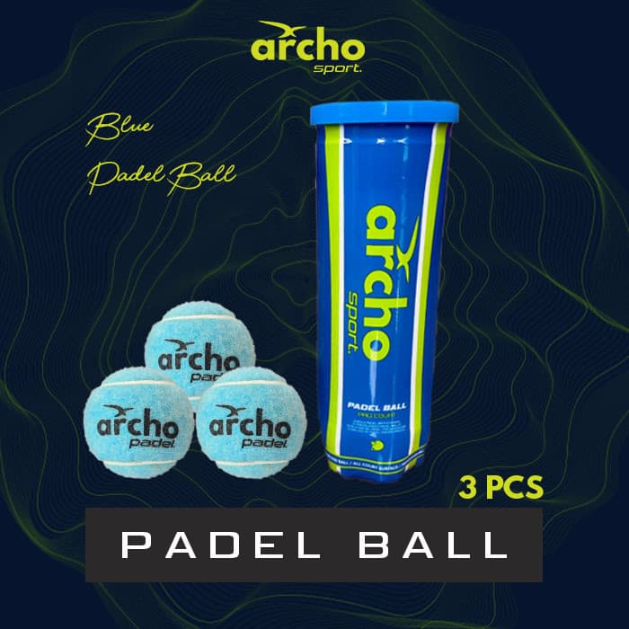 ARCHO Pro Court: Bola Padel Biru Original, Kualitas Top!