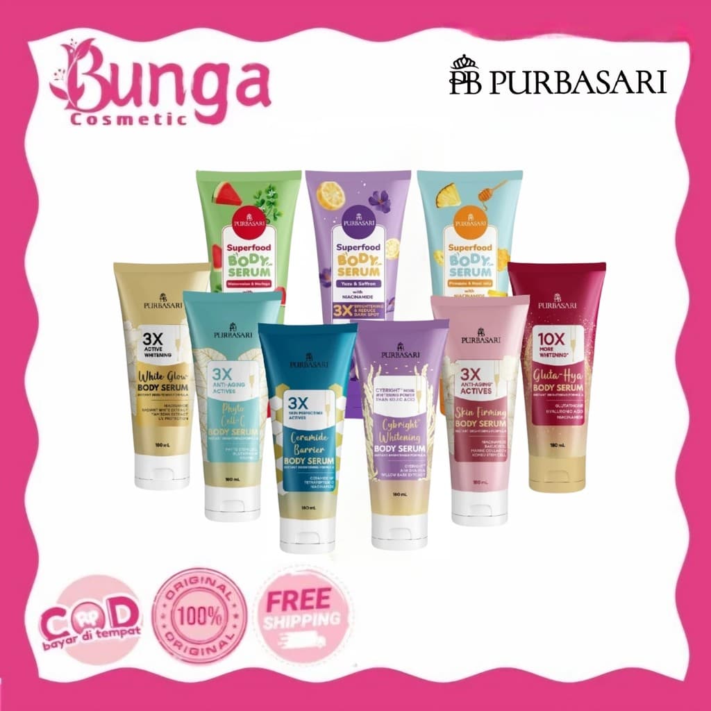 Purbasari Body Serum: Cerah Instan, Lembap Maksimal, Harga Ramah!
